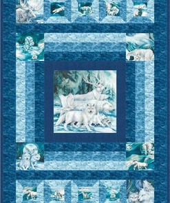 Wolf Quilt Bedding Set Bedroom Decor Ideal for Family Gifts and Bedroom Decor