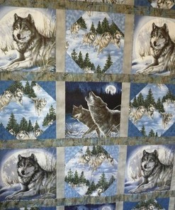 Wolf Quilt Bedding Set Bedroom Decor for Housewarming Gifts