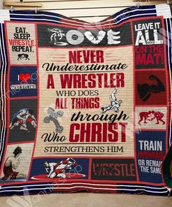 Wrestling Fan Personalized Quilt Bedding Set - Gifts for Family and Bedroom Decor