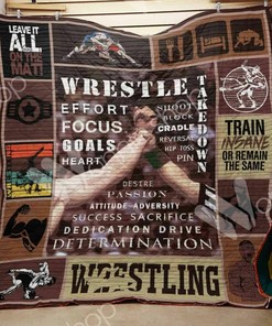 Wrestling Heroes Personalized Quilt Bedding Set - Gifts for Family and Bedroom Decor