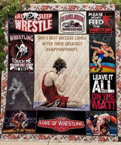 Wrestling OneS Best Success Comes After Their Greatest Disappointments Quilt Bedding Set Blanket