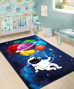 Wusan Gamer Area Rugs for Boys - 3D Printed Controller Gamepad Mat for Bedroom and Living Room Decor
