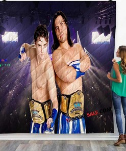 Wwe Paul London And Brian Kendrick N 3D Customized Personalized Quilt Bedding Set Blanket