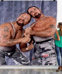 Wwe The Bushwackers 3D Customized Personalized Quilt Bedding Set Blanket Bedroom Decor, Gifts for Family