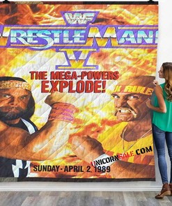 Wwe The Mega Powers 3D Customized Personalized Quilt Bedding Set Blanket Bedroom Decor, Gifts for Family