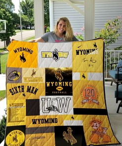 Wyoming Cowboys Quilt Bedding Set Blanket