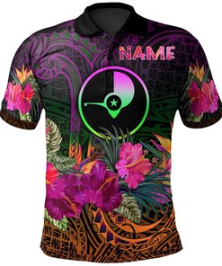 YAP Personalised Polo - Summer Hibiscus