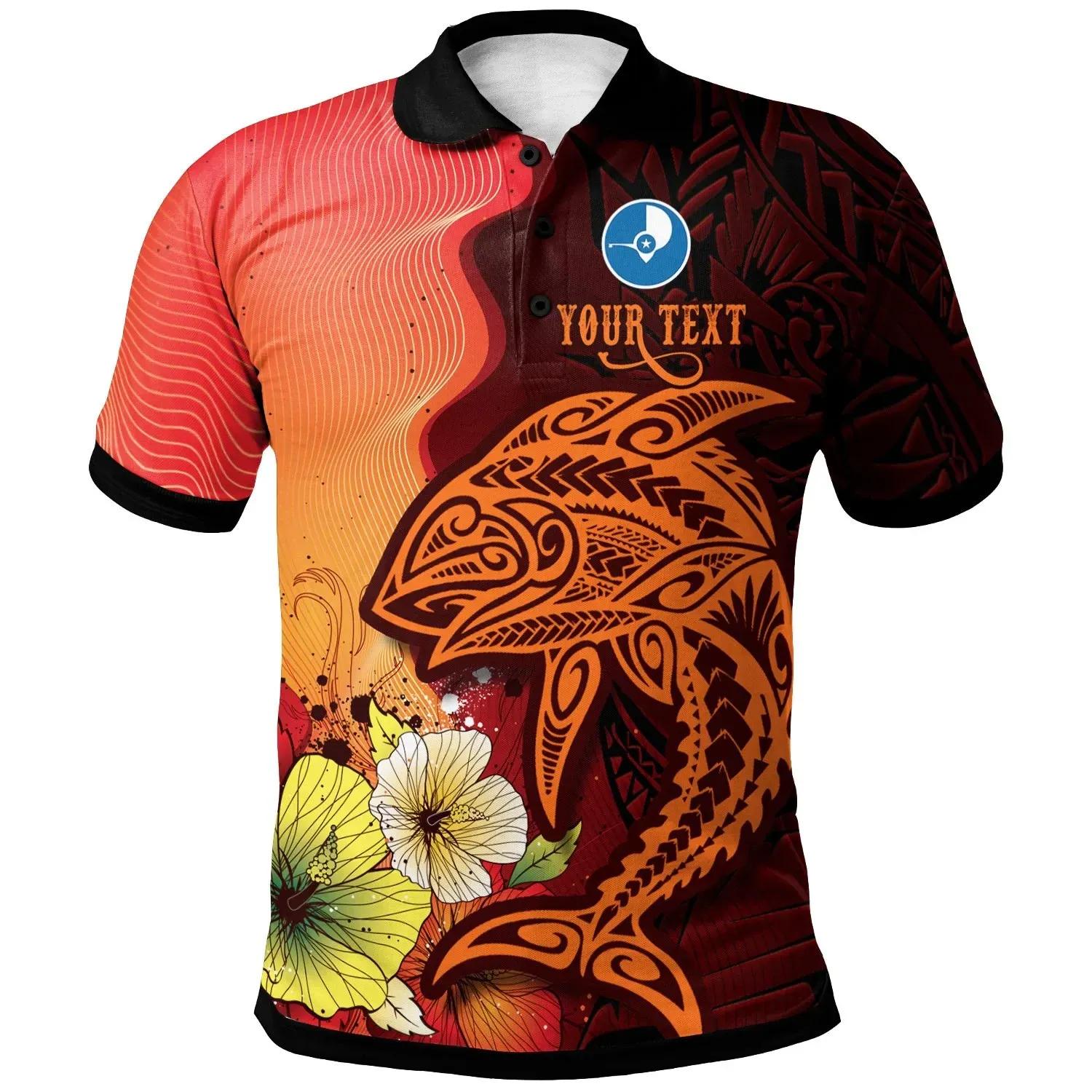 Yap Custom Personalised Polo Shirt - Tribal Tuna Fish