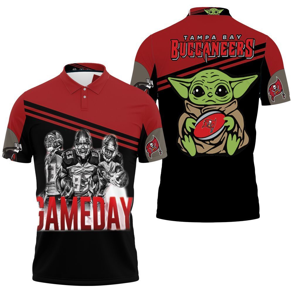 Yoda Tampa Bay Buccaneers 4 Game Day Nfc South Division Champions Super Bowl 2021 3D Polo Shirt