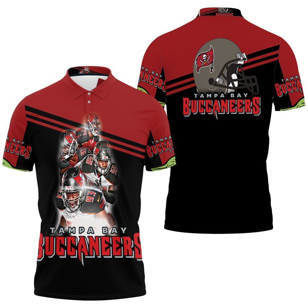 Yoda Tampa Bay Buccaneers Green Helmet Nfc South Division Champions Super Bowl 2021 3D Polo Shirt