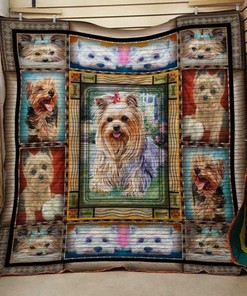 Yorkshire Terrier 8030099 Quilt Blanket Bedding Set Perfect for Bedroom Decor and Family Gifts