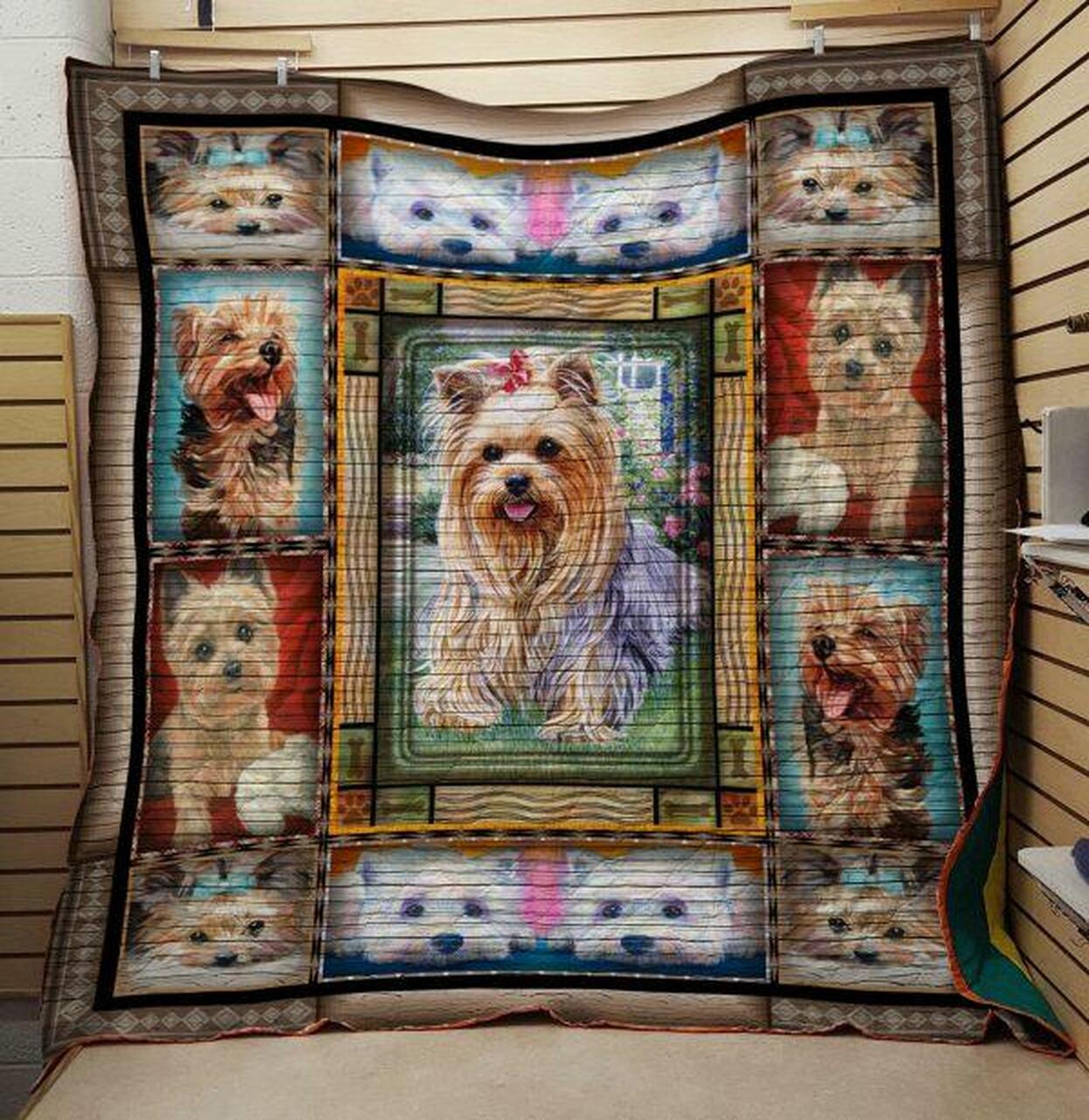 Yorkshire Terrier 8030099 Quilt Blanket Bedding Set Perfect for Bedroom Decor and Family Gifts