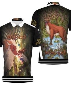 Young Princess Mononoke And The God In The Forest Shishigami Gift For Mononoke Hime Fan Polo Shirt