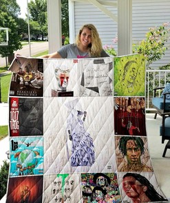 Young Thug Quilt Bedding Set with Name Personalization for Bedroom Decor and Family Gifts