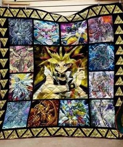Yu Gi Oh For Fans Anime Personalized Quilt Bedding Set Blanket- Gifts for Fans and Family