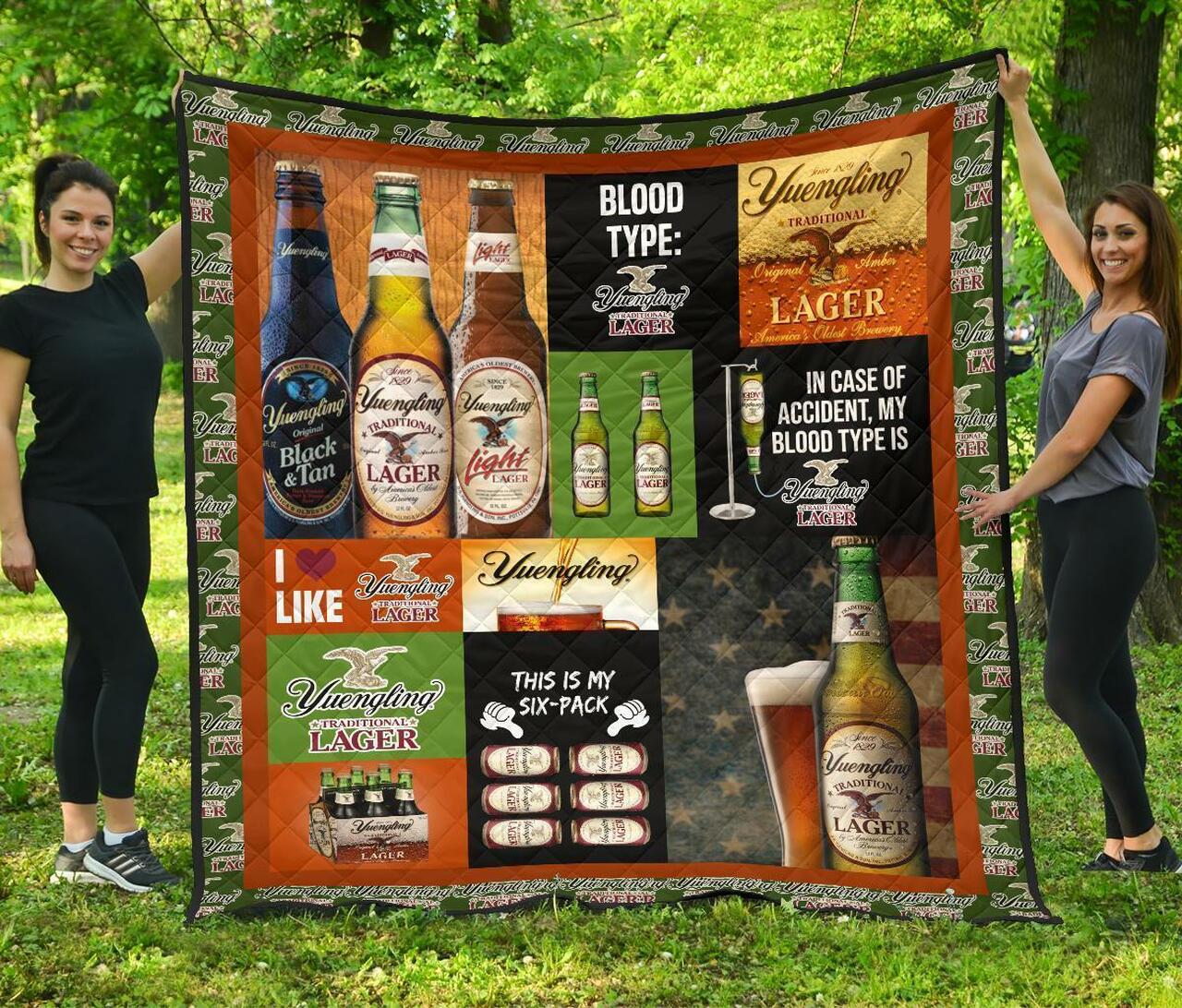 Yuengling Larger Funny Gift For Beer Lover Quilt Bedding Set Bedroom Decor, Gifts for Family