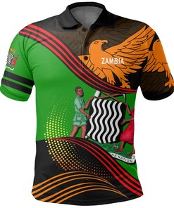 Zambia Polo Shirt Fall In The Wave K7