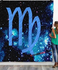 Zodiac Signs Virgo V 3D Customized Personalized Quilt Bedding Set Blanket