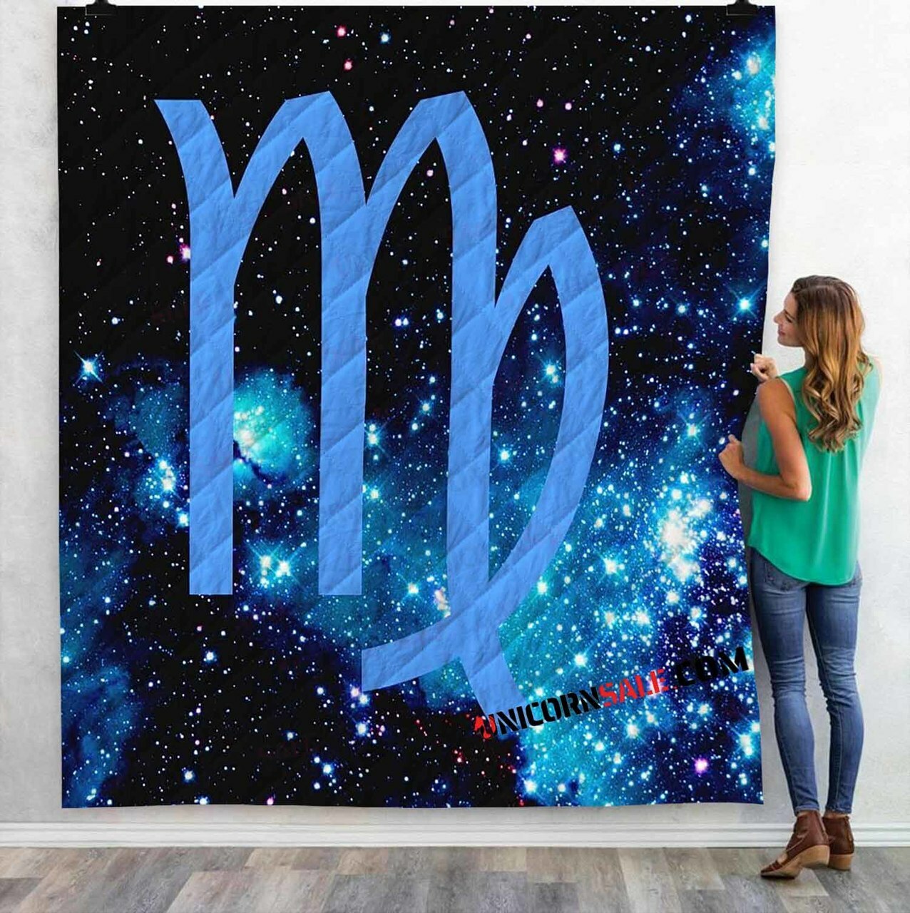 Zodiac Signs Virgo V 3D Customized Personalized Quilt Bedding Set Blanket