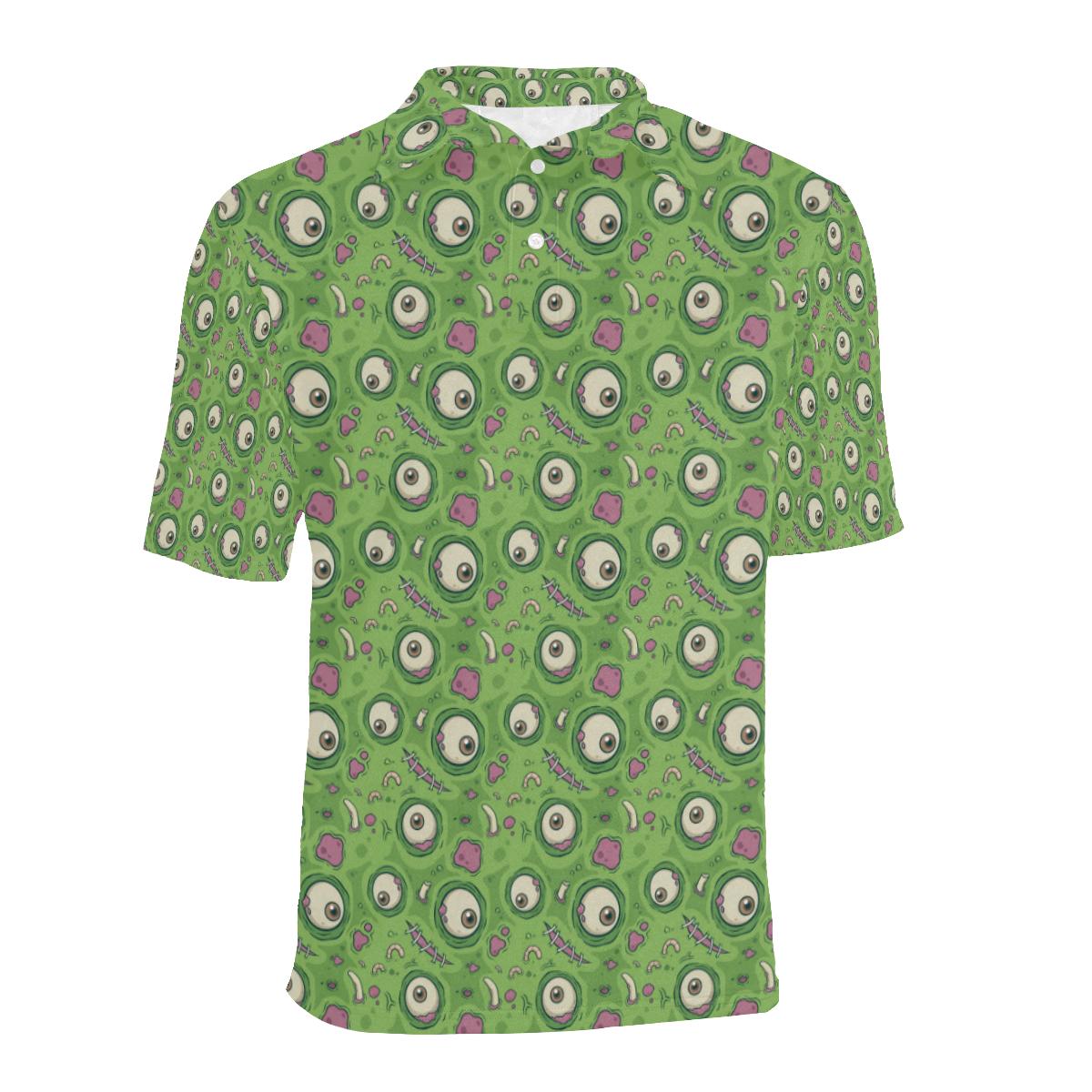 Halloween Zombie Eyes Pattern Print Men's Bomber Jacket main image 0