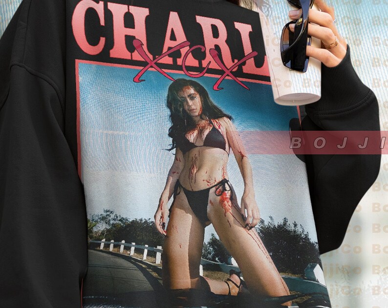 90s Charli XCX Vintage Sweatshirt - Homage Retro Sweater for Fans of the Popstar - Image 2