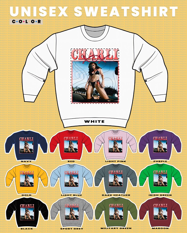 90s Charli XCX Vintage Sweatshirt - Homage Retro Sweater for Fans of the Popstar - Image 3