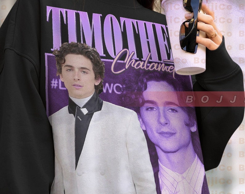 90s Style Timothee Chalamet Shirt - Kingg Homage Tee - Movie Fan Apparel - Image 2