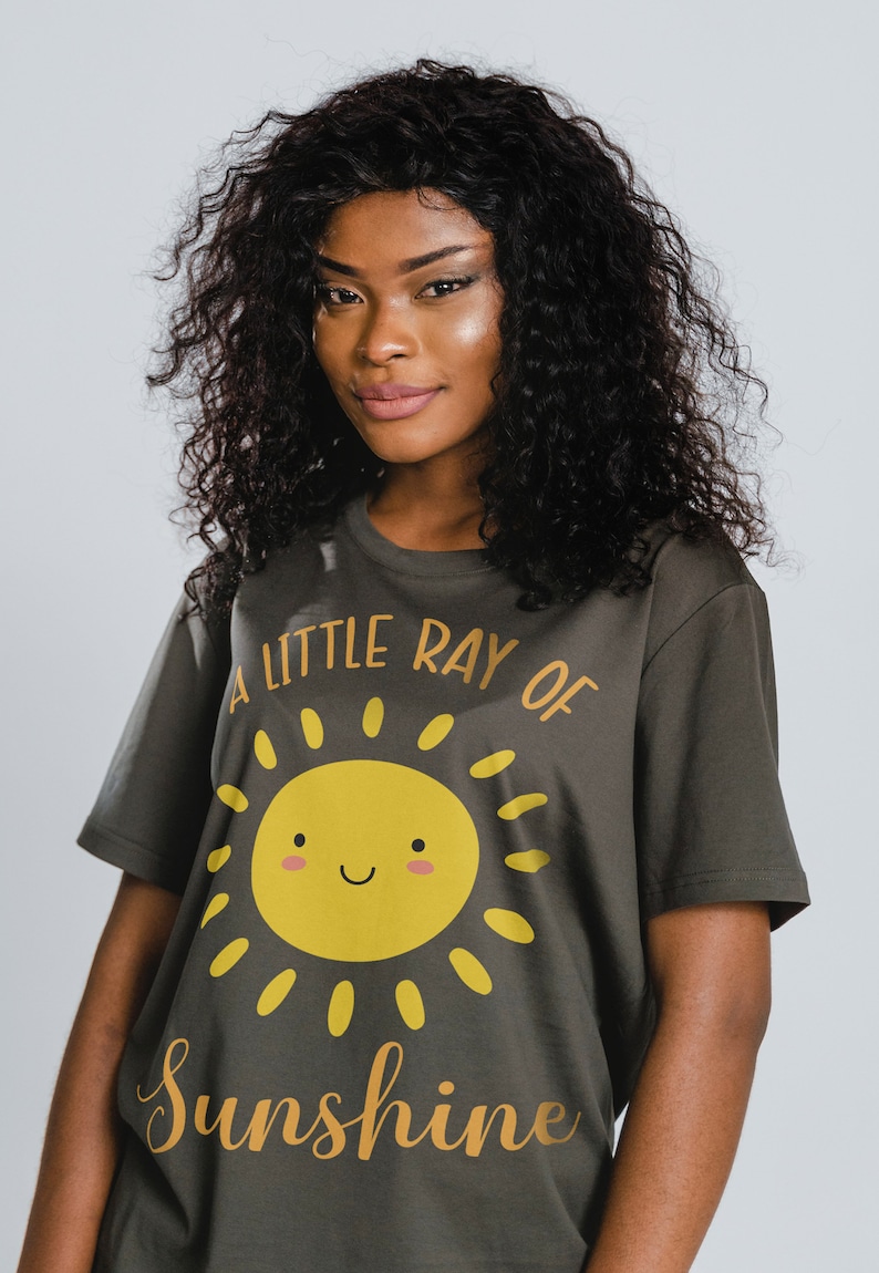 A Little Ray of Sunshine Women's T-Shirt, Happy Summer Gift, Funny Saying Tee