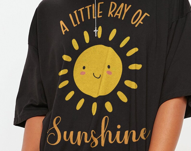 A Little Ray of Sunshine Women's T-Shirt, Happy Summer Gift, Funny Saying Tee - Image 2