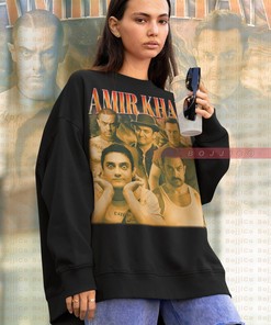 Aamir Khan Vintage Bollywood Sweater, Indian Classic Tee