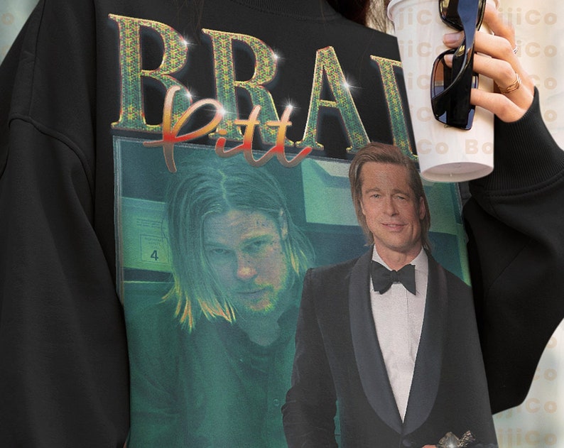 Aesthetic Unisex Brad Pitt Sweatshirt - Retro Sweater for Vintage Style Fans - Image 2