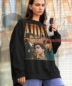 Aidan Gallagher Retro Sweatshirt, Homage Sweater for American Actor-Musician, Vintage Tees Gift for Fans
