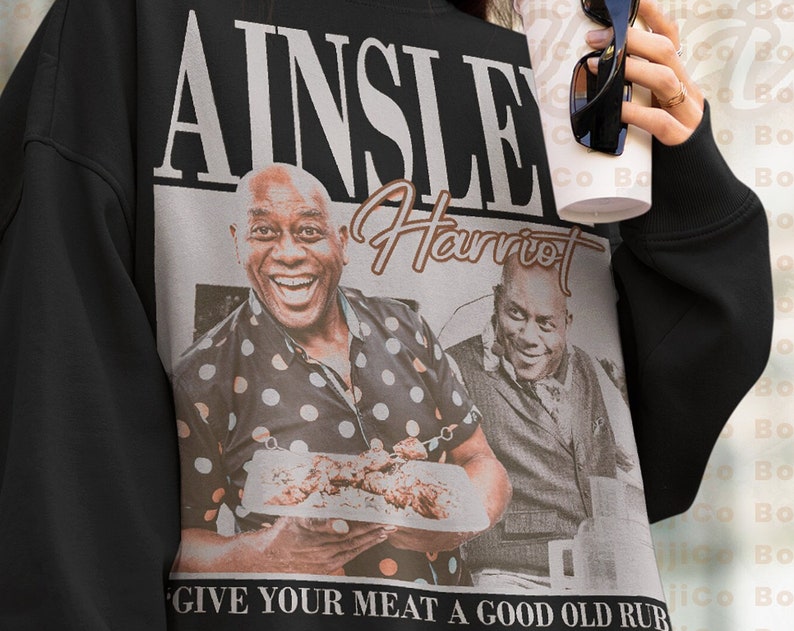 Ainsley Harriott Homage Sweatshirt - Vintage Celebrity Chef Sweater for Fans of Cooking Shows - Image 2