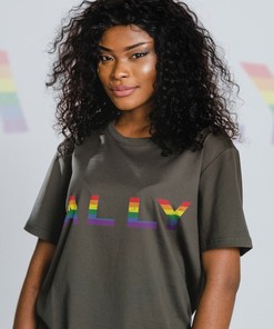 Ally Rainbow Pride Shirt, LGBT Rights Unisex Tee, Love Symbol and Pride Rainbow Gift