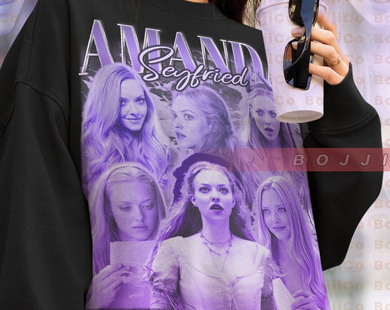 Amanda Seyfried Tribute Sweatshirt - Vintage American Actress Sweater for Fans of Mean Girls - Image 2