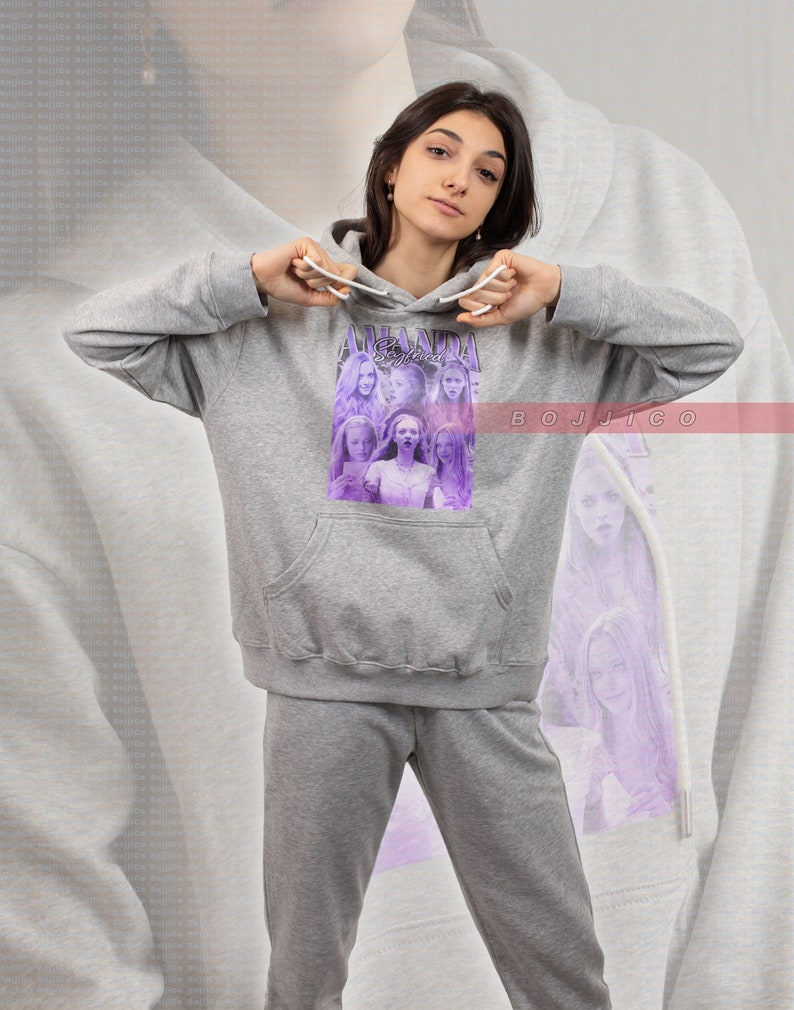Amanda Seyfried Tribute Sweatshirt - Vintage American Actress Sweater for Fans of Mean Girls - Image 4