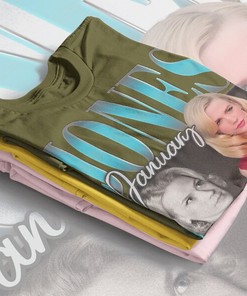 American Actress January Jones Vintage Tee, Betty Draper Homage T-Shirt, American Wedding Retro Shirt