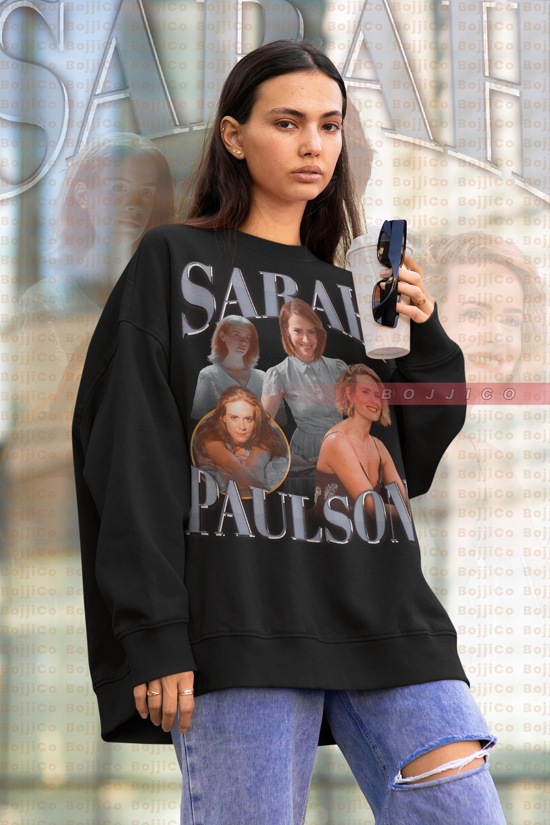 American Horror Story Fan Sweatshirt, Classic Sarah Paulson Homage Sweater, Gothic Graphic Tee