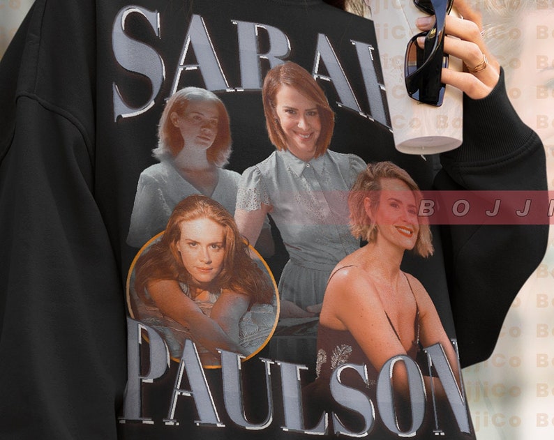 American Horror Story Fan Sweatshirt, Classic Sarah Paulson Homage Sweater, Gothic Graphic Tee - Image 2