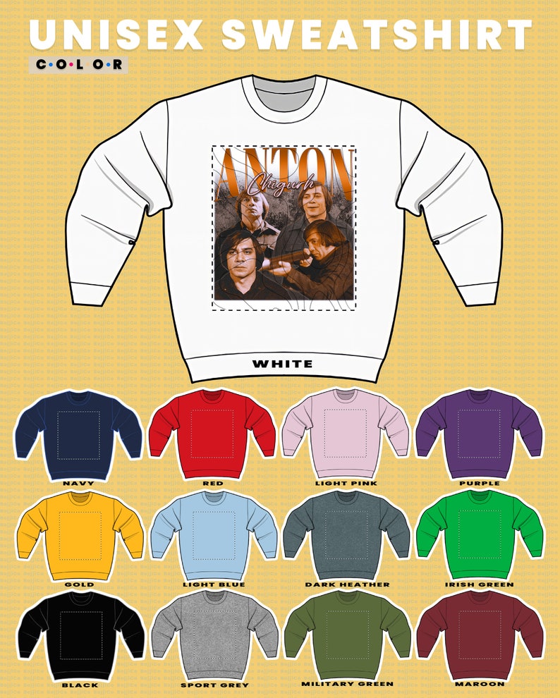 Anton Chigurh Homage Sweatshirt - Vintage No Country for Old Men Sweater for Fans of Javier Bardem - Image 3