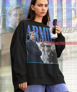 Armie Hammer 90s Sweatshirt, Vintage Sweater Homage, Retro Fan Tees Gift for Fans