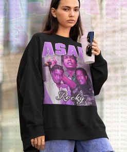 Asap Rocky Tribute Rap Sweatshirt, Vintage Homage Sweater, Harlem Rapper Fan Tee