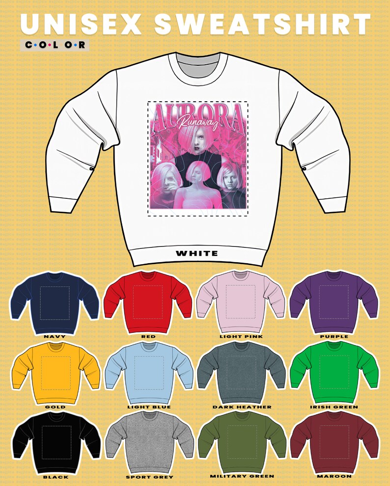 Aurora Runaway Merch Shirt, Vintage Short-Sleeve Tee, Runaway Fan Sweatshirt - Image 3