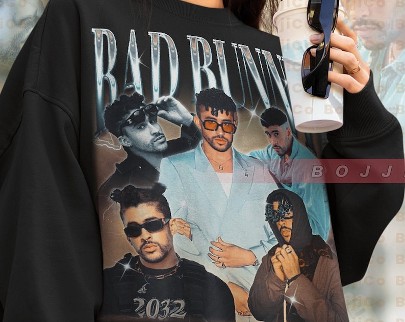 Bad Bunny Latin Trap Artist Tee, Tribute Rap Hoodie, Martinez Ocasio Sweatshirt - Image 2