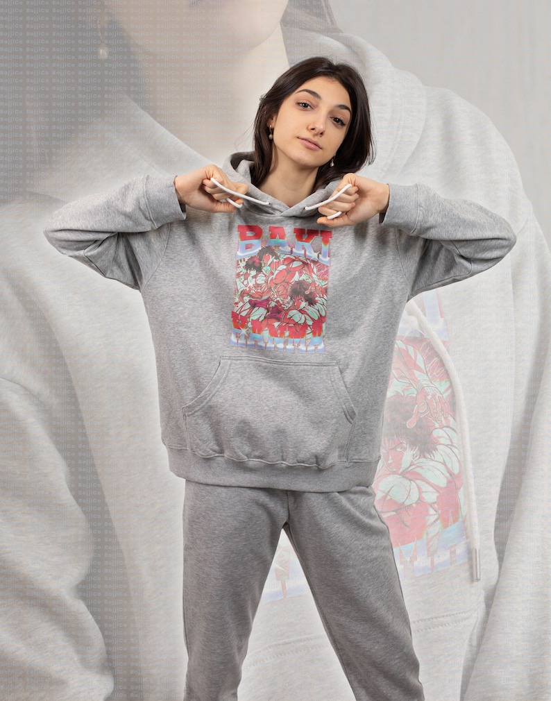 Baki Hanma Boxing Tee, Vintage Manga Shirt, Grappler Homage Sweatshirt - Image 4