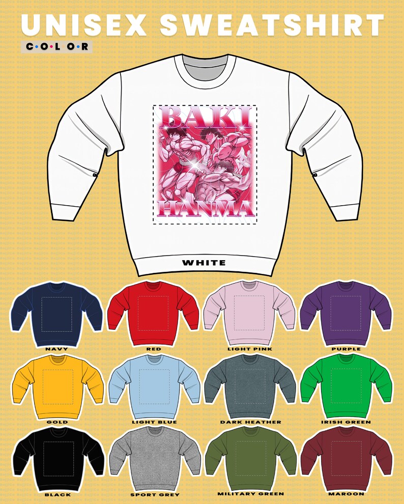 Baki Hanma Vintage Hoodie, Retro 90s Grappler Sweatshirt, Anime Fan Tee - Image 3