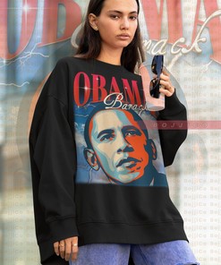 Barack Obama President Hoodie, Vintage Homage Sweatshirt, American Politician Fan Tee