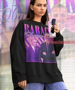 Barack Obama Supporter Shirt, Retro 90s Homage Sweater, President Fan Tee Gift