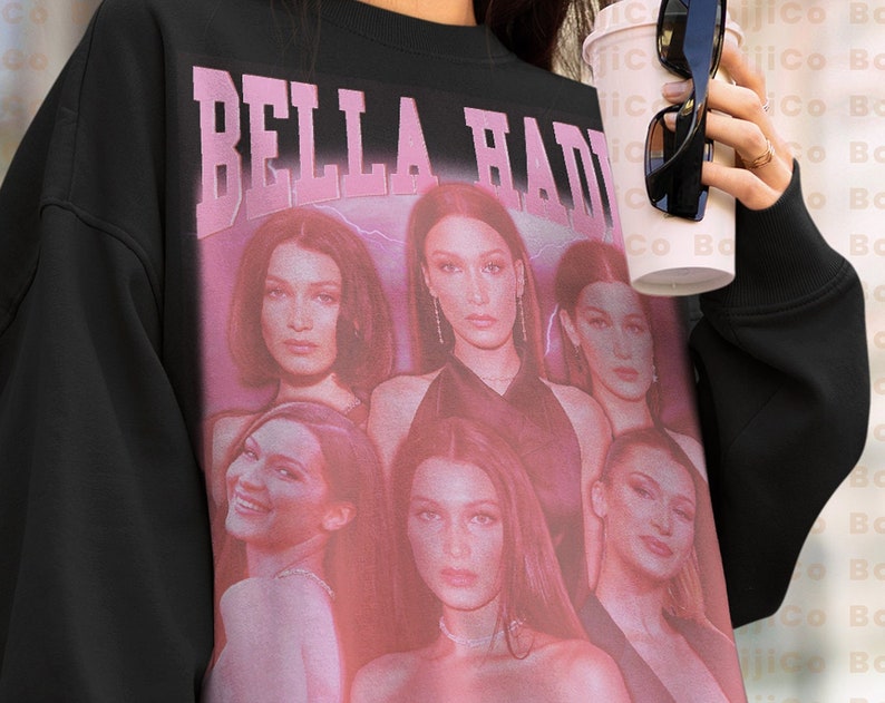 Bella Hadid Rap Shirt, Speaker Tribute Sweater, Model Fan Tee Gift - Image 2