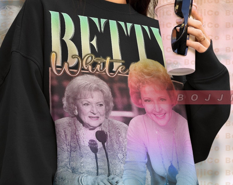 Betty White Golden Girls Tee, The Proposal Actress Sweatshirt, Vintage Homage Fan Gift - Image 2